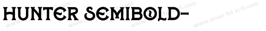Hunter SemiBold字体转换